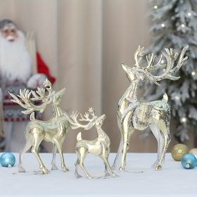 1pc, Wrought Iron Elk Ornament, Very Suitable For Home Decoration, Under The Christmas Tree, Front Desk, Window Display, Desktop 1pc, Wrought Iron Elk Ornament, Very Suitable For Home Decoration, Under The Christmas Tree, Front Desk, Window Display, Desktop