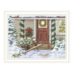 Trendy Decor 4U Holiday Porch White Framed Wall Art for Living Room, Farmhouse Wall Art Print for Home Decor, Bedroom Wall Art by Pam Britton Trendy Decor 4U Holiday Porch White Framed Wall Art for Living Room, Farmhouse Wall Art Print for Home Decor, Bedroom Wall Art by Pam Britton